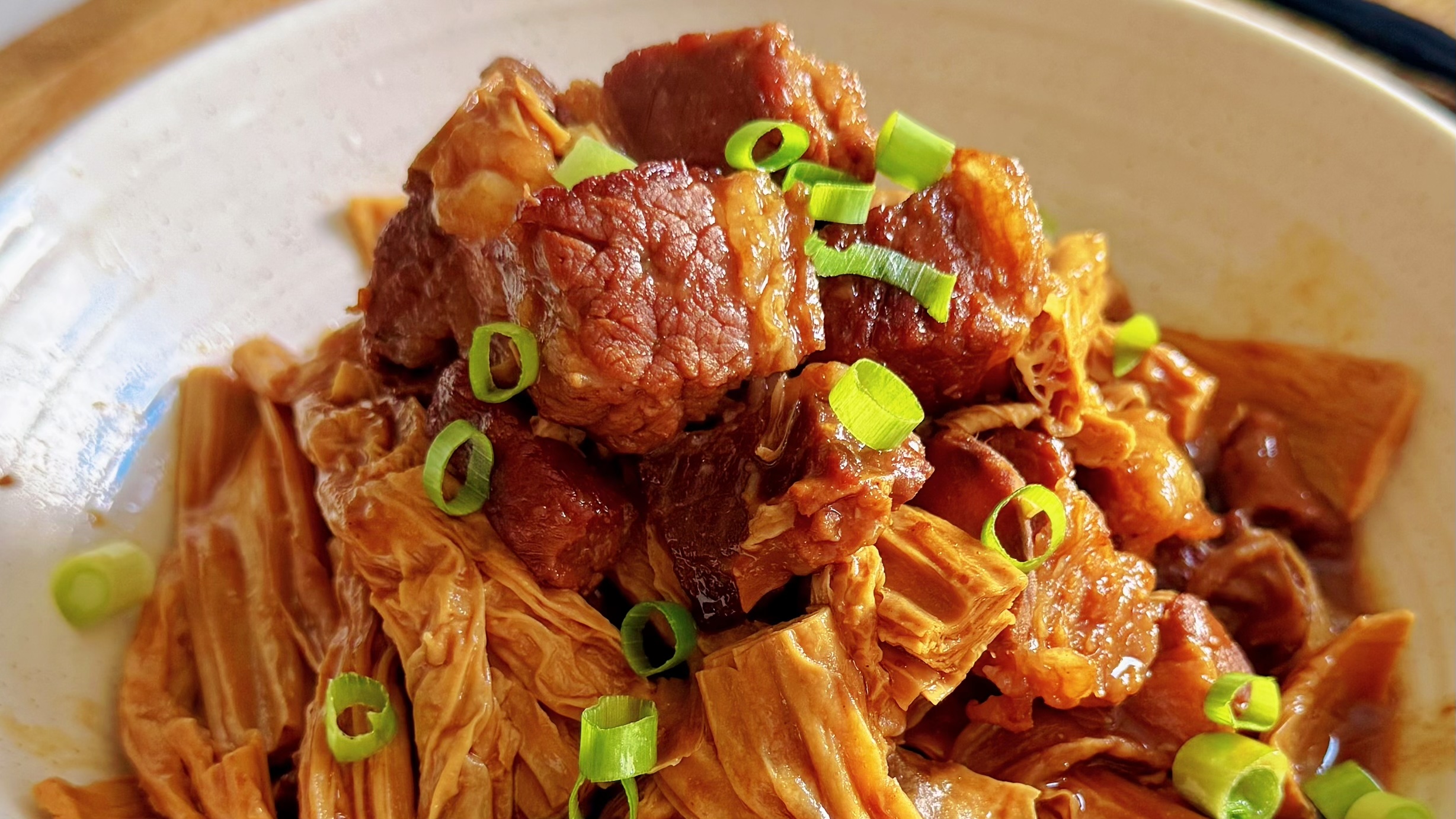 Braised Beef Brisket with Bean Curd Sticks (UK £5)